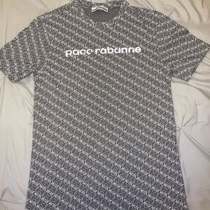 Paco Rabanne Black and White Graphic Tee